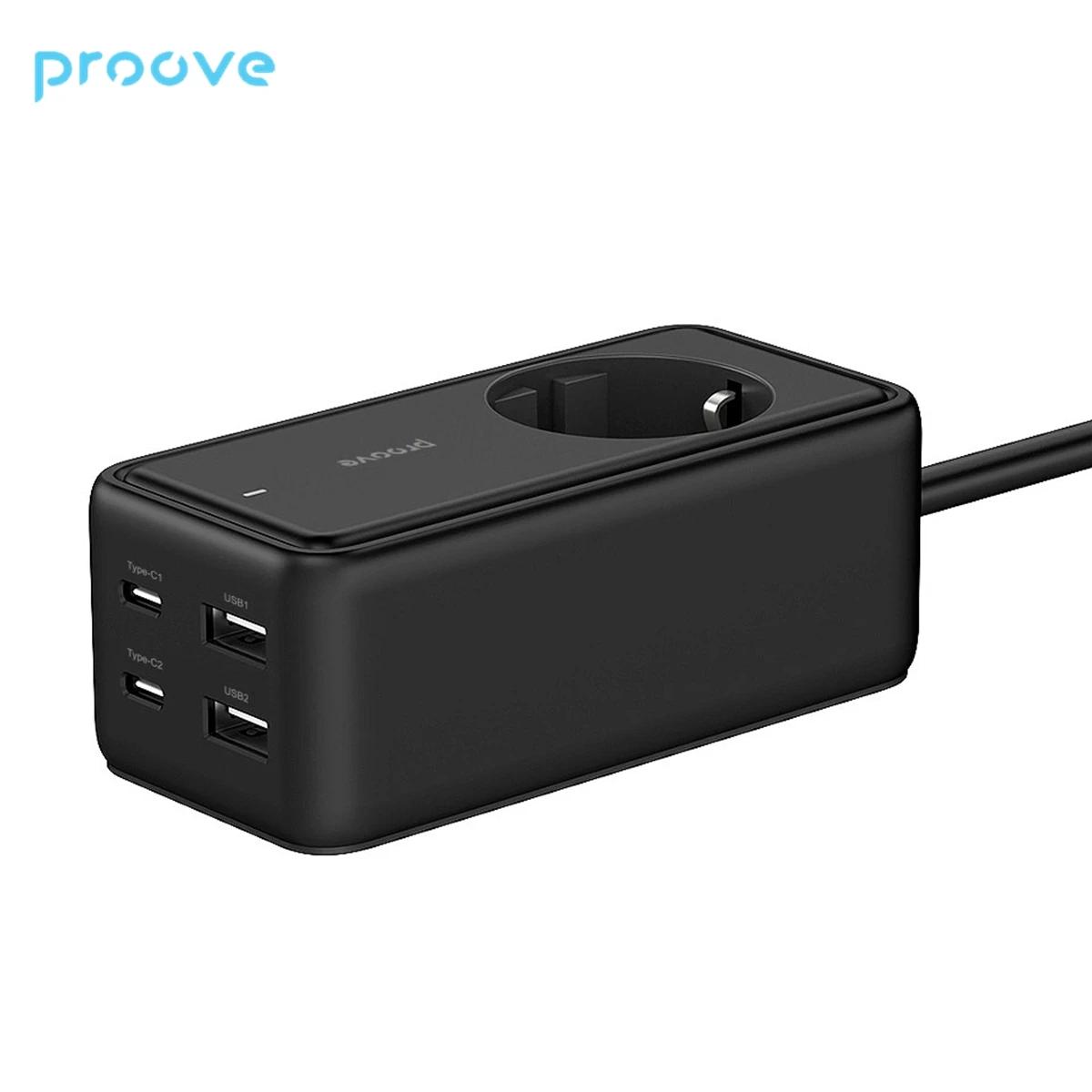 Proove PD 03 ÷  Ƽ, 2 USB, 2 Ÿ C, 65W ͽټ Ʈ, 1 AC ܼƮ, EU  , AC 3250W